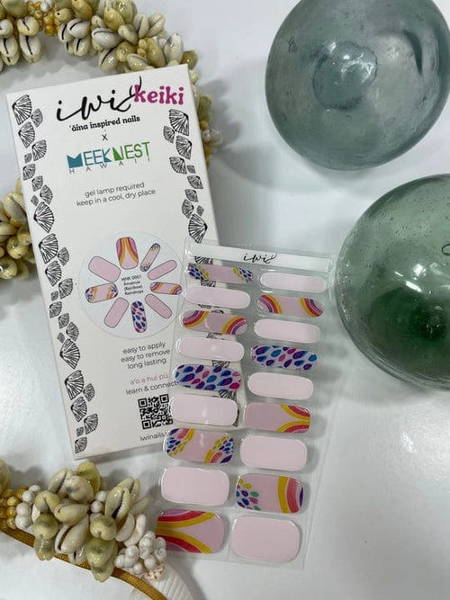 Iwi Nails Beauty and Wellness Keiki Gel Nail Strips in Anuenue Raindrops graysgazette