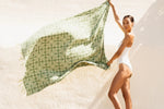 Laha’ole Home Green Naupaka Quilt Turkish Towel graysgazette